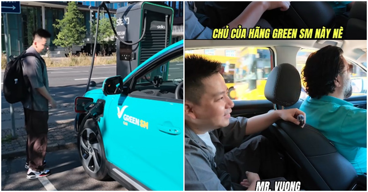 Khoa Pug thử h&atilde;ng taxi của tỷ ph&uacute; Phạm Nhật Vượng giữa trời &Acirc;u, t&agrave;i xế n&oacute;i 1 c&acirc;u khiến anh bất ngờ