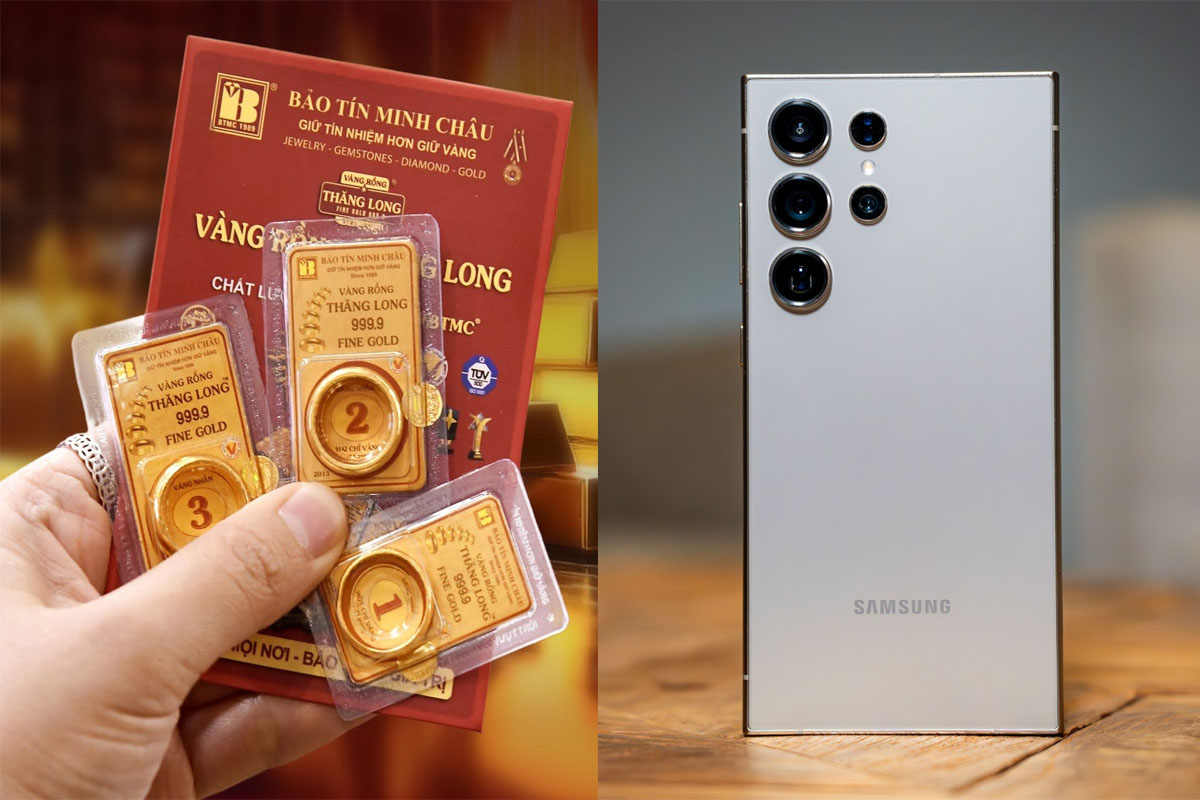 Gi&aacute; v&agrave;ng h&ocirc;m nay 22/9: Tiếp đ&agrave; giảm s&acirc;u tại nhiều hệ thống, Samsung Galaxy S24 c&aacute;c d&ograve;ng gi&aacute; rẻ b&egrave;o