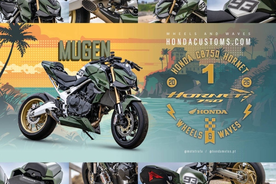 Honda Hornet 750 độ kiểu Mugen thắng lớn, đ&aacute;nh bại loạt đối thủ tại Honda Customs 2026
