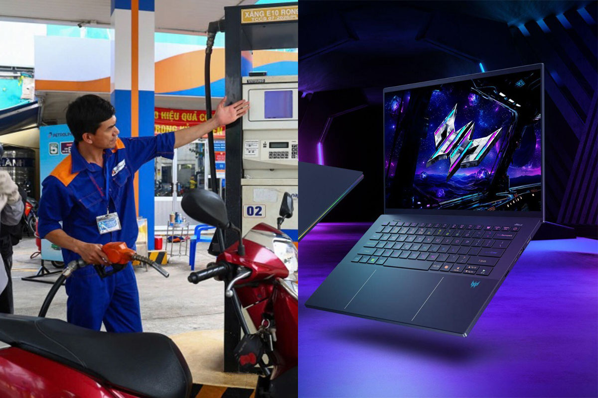 Gi&aacute; xăng dầu chiều 24/9: Xăng E10 c&aacute;n mốc 27.000 đồng/l&iacute;t, laptop gaming Acer gi&aacute; vẫn rẻ b&egrave;o