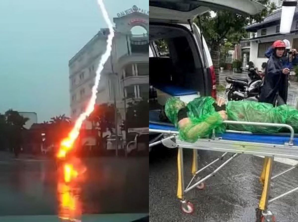 T&igrave;nh h&igrave;nh sức khỏe người phụ nữ bị s&eacute;t đ&aacute;nh tr&uacute;ng người khi đang đi xe m&aacute;y ở Nghệ An