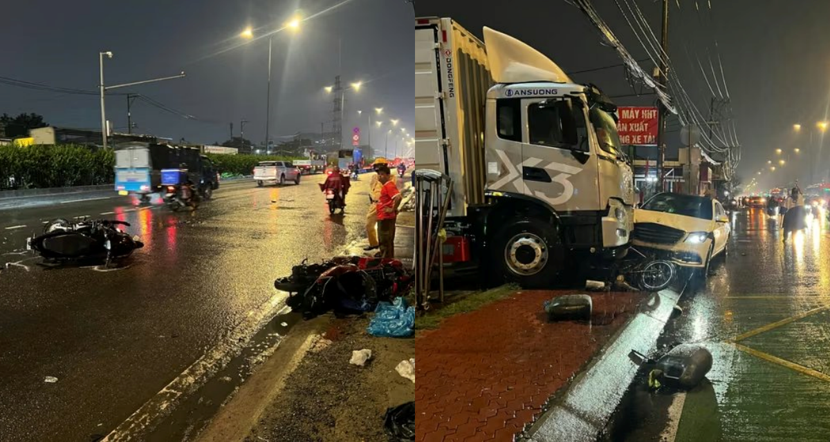 Th&ocirc;ng tin ban đầu vụ Mercedes t&ocirc;ng li&ecirc;n ho&agrave;n nhiều xe m&aacute;y khiến 1 người tử vong ở TP HCM