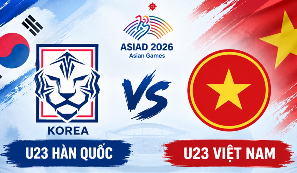 Xem trực tiếp b&oacute;ng đ&aacute; U23 Việt Nam vs U23 H&agrave;n Quốc ở đ&acirc;u, k&ecirc;nh n&agrave;o? Link trực tiếp ASIAD 2026 h&ocirc;m nay