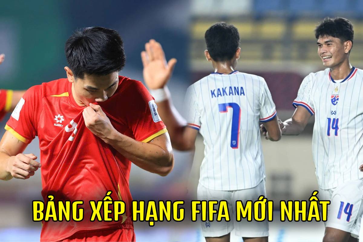 BXH FIFA mới nhất: ĐT Việt Nam bứt ph&aacute; sau trận thắng Philippines, vẫn bị Th&aacute;i Lan bỏ xa