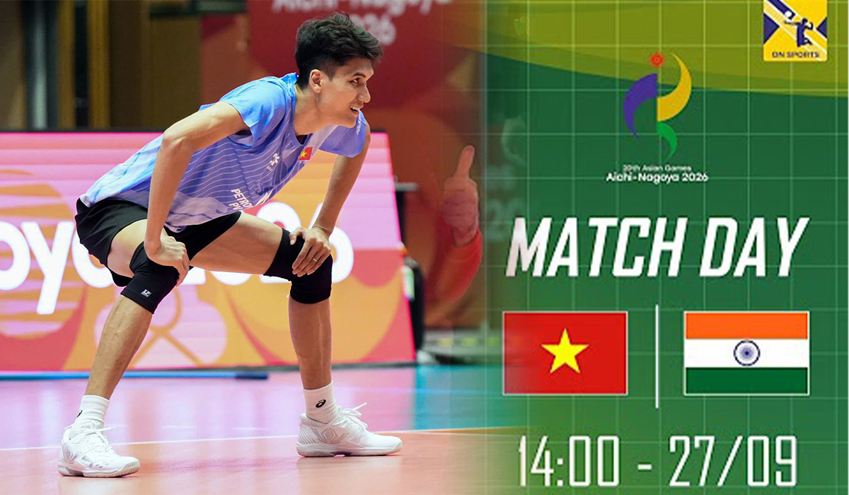 Xem TRỰC TIẾP b&oacute;ng chuyền Việt Nam đấu Ấn Độ ở đ&acirc;u? VTV6, VTVGo ph&aacute;t s&oacute;ng b&oacute;ng chuyền ASIAD 2026