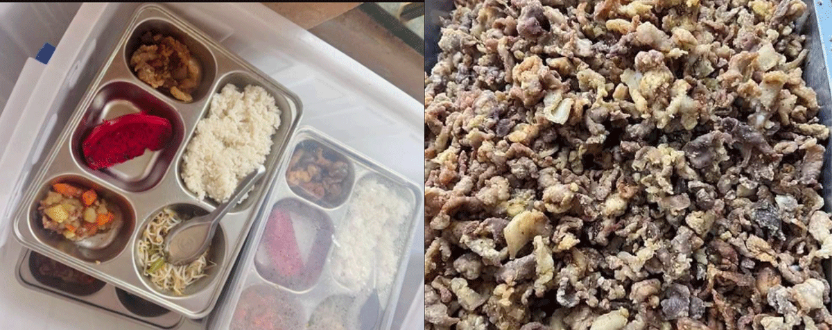 Diễn biến n&oacute;ng vụ c&aacute;c trường tiểu học ở H&agrave; Nội bị phản &aacute;nh m&oacute;n thịt trong suất ăn b&aacute;n tr&uacute; như t&oacute;p mỡ