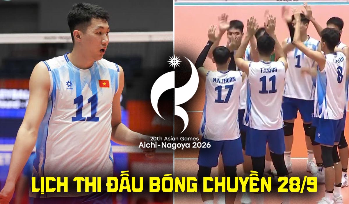 Lịch thi đấu b&oacute;ng chuyền h&ocirc;m nay 27/9: Tuyển Việt Nam đại chiến Qatar tại ASIAD 2026 l&uacute;c mấy giờ?