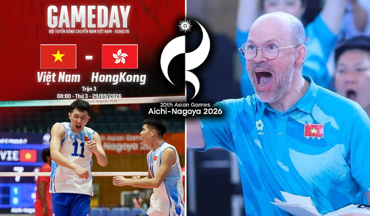 VTV trực tiếp b&oacute;ng chuyền nam ASIAD 2026 mới nhất - Link xem trực tiếp Việt Nam vs Hong Kong h&ocirc;m nay