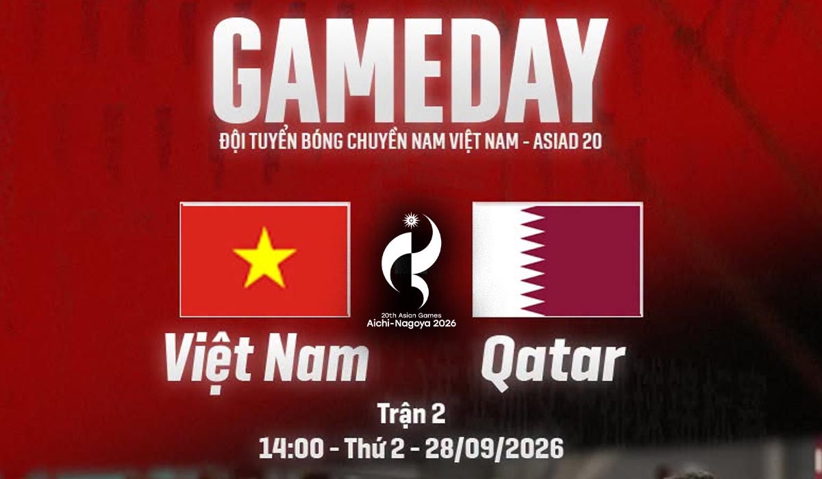 Xem trực tiếp b&oacute;ng chuyền Việt Nam đấu Qatar ở đ&acirc;u, k&ecirc;nh n&agrave;o? VTV trực tiếp ASIAD 2026 h&ocirc;m nay 28/9
