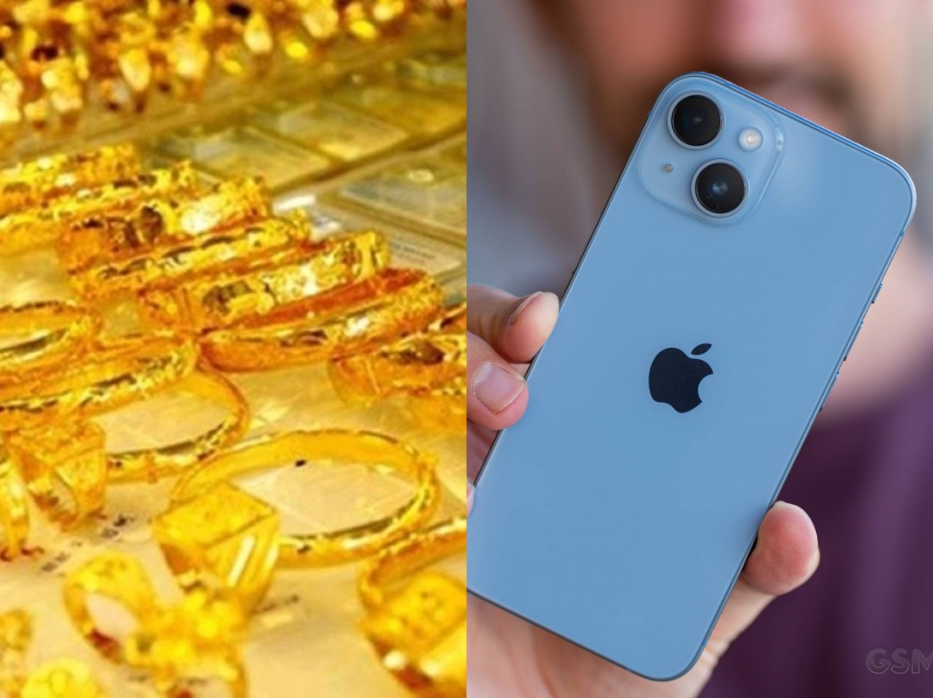 Gi&aacute; v&agrave;ng chiều nay 29/9 lao dốc cả v&agrave;ng nhẫn v&agrave; v&agrave;ng miếng, một chỉ v&agrave;ng mua được iPhone 14
