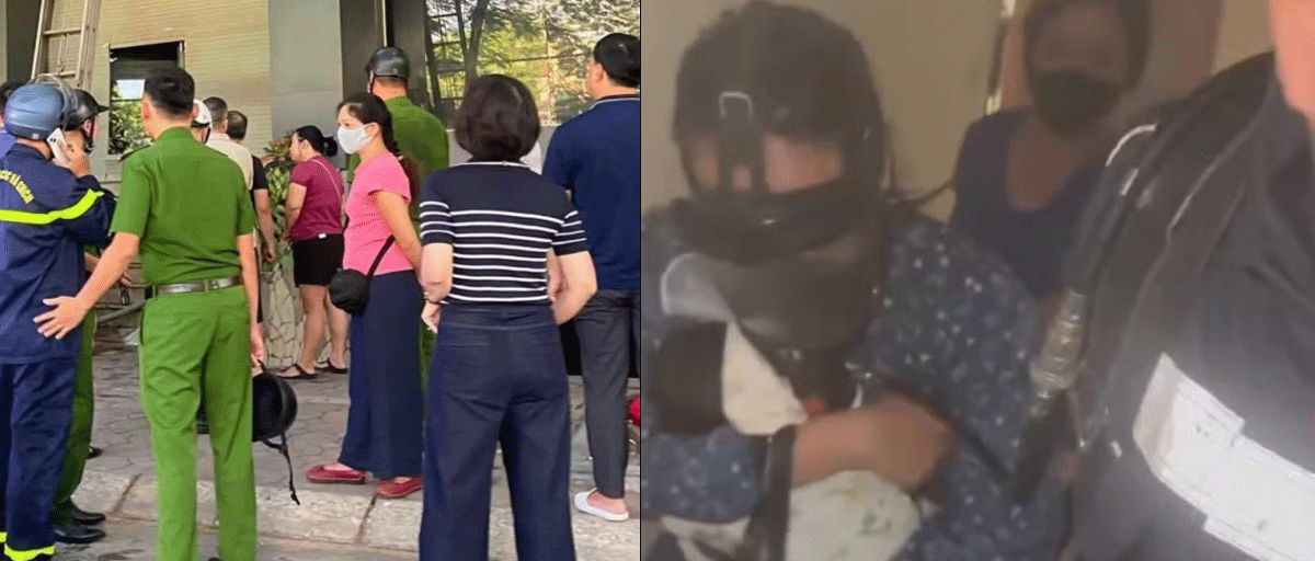 Vụ ch&aacute;y nh&agrave; ở kết hợp kinh doanh ở Vũ T&ocirc;ng Phan: T&igrave;nh h&igrave;nh 4 người mắc kẹt v&agrave; khu vực ph&aacute;t ch&aacute;y?