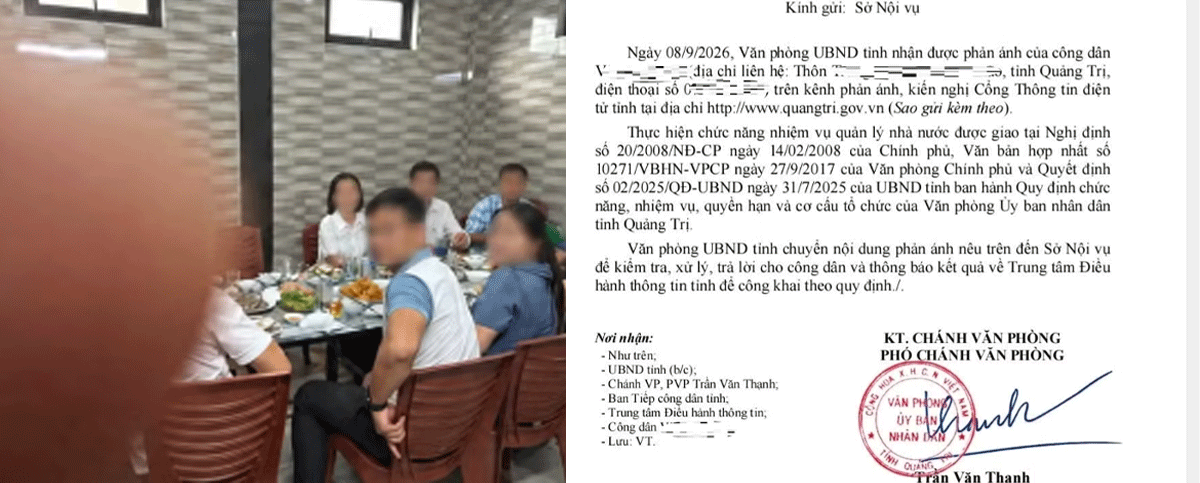 Vụ b&iacute; thư x&atilde; v&agrave; hai hiệu trưởng bị phản &aacute;nh ăn uống trong giờ h&agrave;nh ch&iacute;nh: Kết quả x&aacute;c minh ban đầu