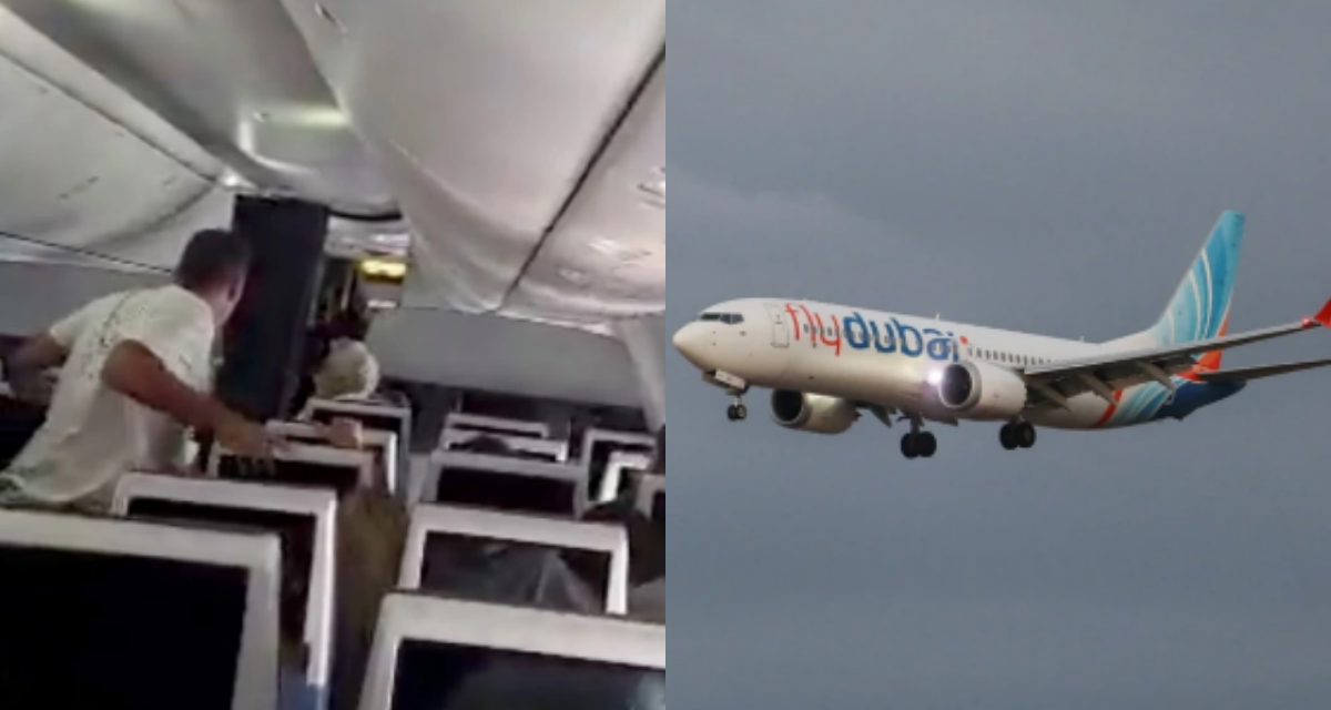 M&aacute;y bay Flydubai chở 174 người lao dốc dữ dội, h&agrave;nh kh&aacute;ch d&ugrave;ng d&acirc;y tai nghe khống chế kẻ tấn c&ocirc;ng
