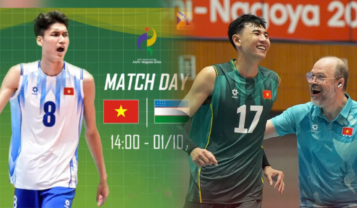 TRỰC TIẾP b&oacute;ng chuyền Việt Nam vs Uzbekistan h&ocirc;m nay 1/10 - VTV6, VTVGo trực tiếp b&oacute;ng chuyền ASIAD 2026 mới nhất