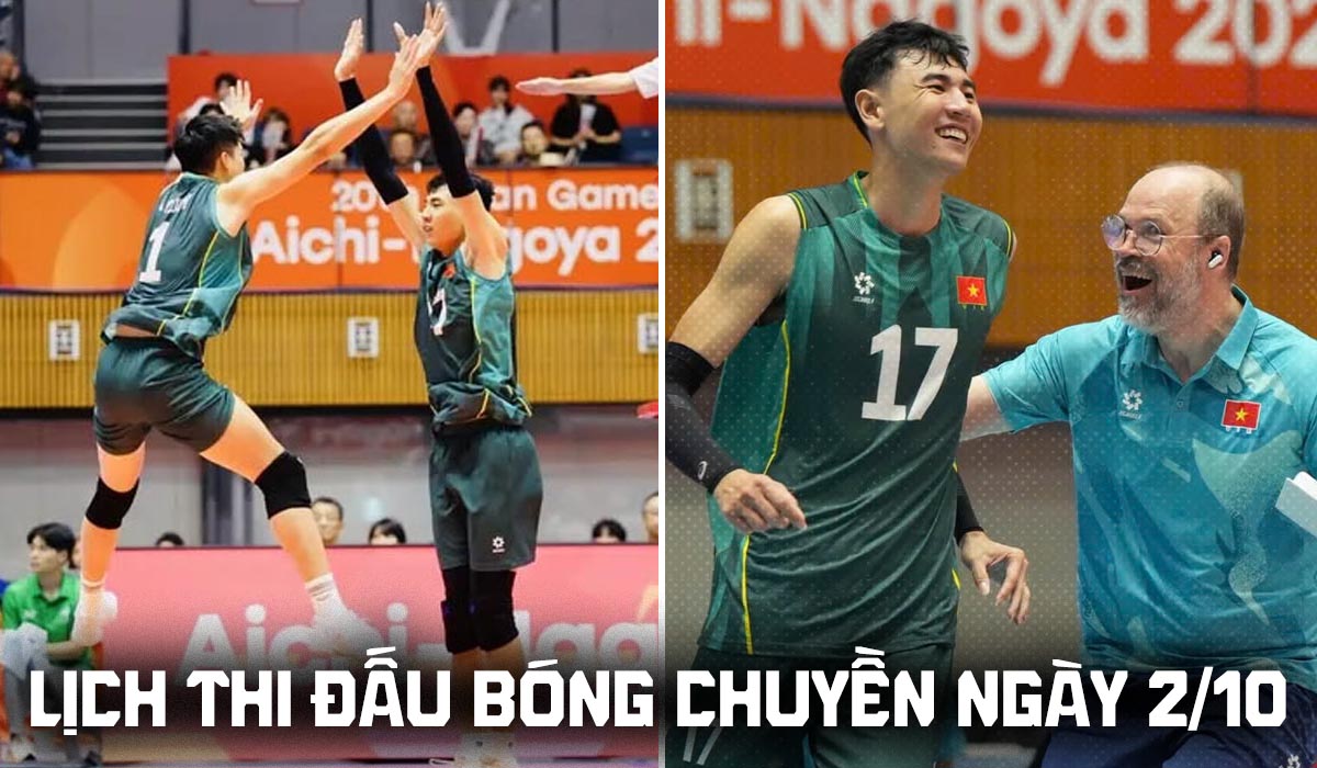 Lịch thi đấu b&oacute;ng chuyền h&ocirc;m nay 2/10: Tuyển Việt Nam đấu Uzbekistan ở ASIAD 2026 l&uacute;c mấy giờ?