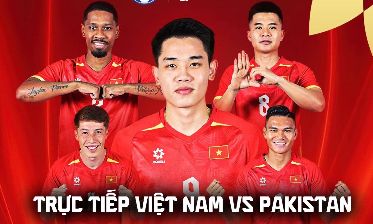 FPTPlay trực tiếp b&oacute;ng đ&aacute; Việt Nam vs Pakistan 16h ng&agrave;y 2/10 - Link xem trực tiếp FIFA ASEAN Cup 2026