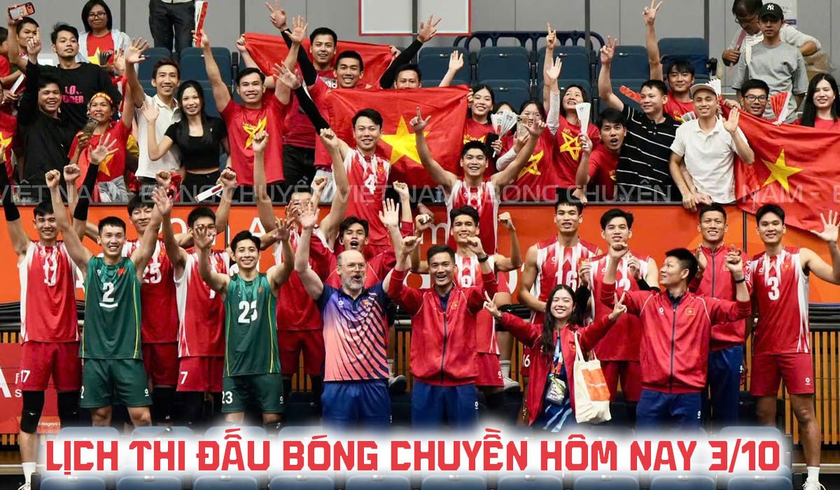 Lịch thi đấu b&oacute;ng chuyền h&ocirc;m nay 3/10: Tuyển Việt Nam đấu Đ&agrave;i Loan ở ASIAD 2026 l&uacute;c mấy giờ?