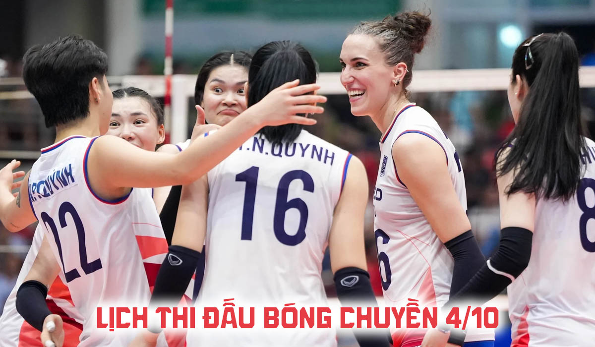 Lịch thi đấu b&oacute;ng chuyền h&ocirc;m nay 4/10: H&agrave; Nội Tasco đấu với BCTT BĐ19 ở giải VĐQG Việt Nam khi n&agrave;o?