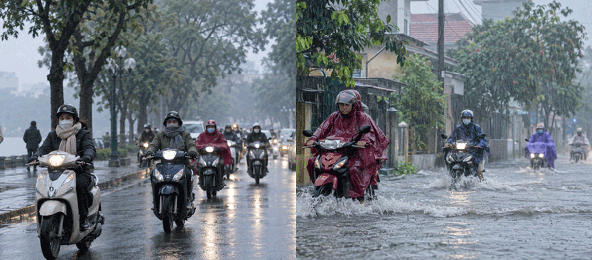 Dự b&aacute;o thời tiết diễn biến mới của kh&ocirc;ng kh&iacute; lạnh: Miền Bắc lạnh về đ&ecirc;m v&agrave; s&aacute;ng, miền Trung mưa lớn diện rộng