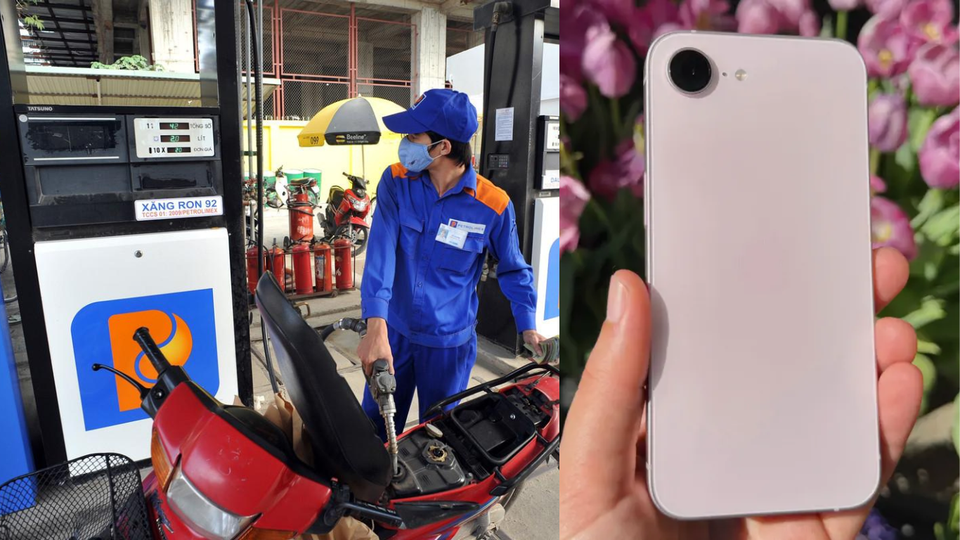 Gi&aacute; xăng dầu h&ocirc;m nay tối 5/10: E5 tăng gần 200 đồng, Diesel giảm gần 800 đồng, iPhone 17e hạ nhiệt