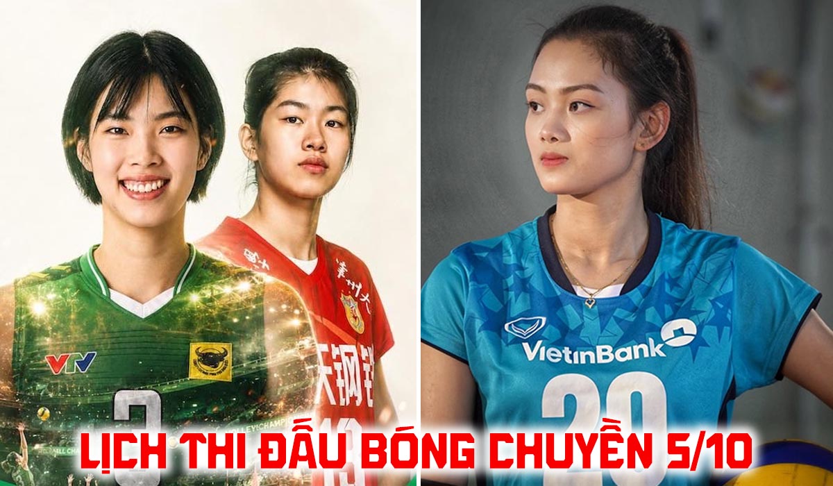 Lịch thi đấu b&oacute;ng chuyền h&ocirc;m nay 5/10: VTV B&igrave;nh Điền Long An đấu Vietinbank ở giải VĐQG Việt Nam khi n&agrave;o?