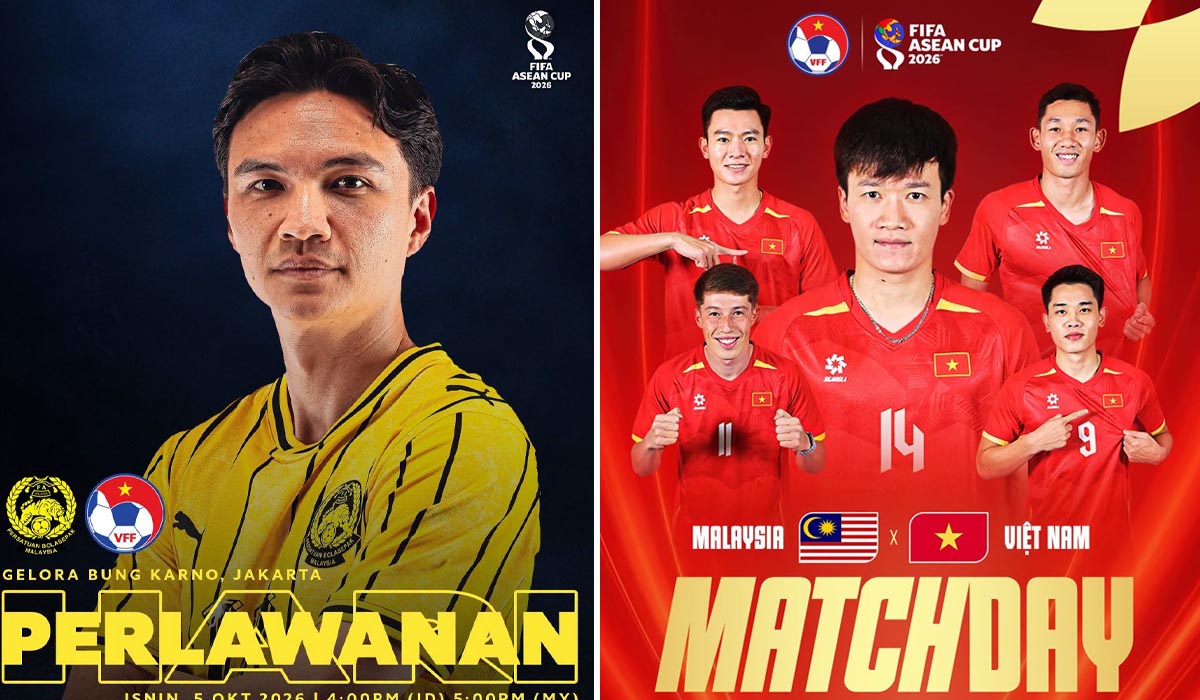 Trực tiếp b&oacute;ng đ&aacute; Malaysia vs Việt Nam 16h ng&agrave;y 5/10 - FPTPlay trực tiếp FIFA ASEAN Cup 2026 h&ocirc;m nay