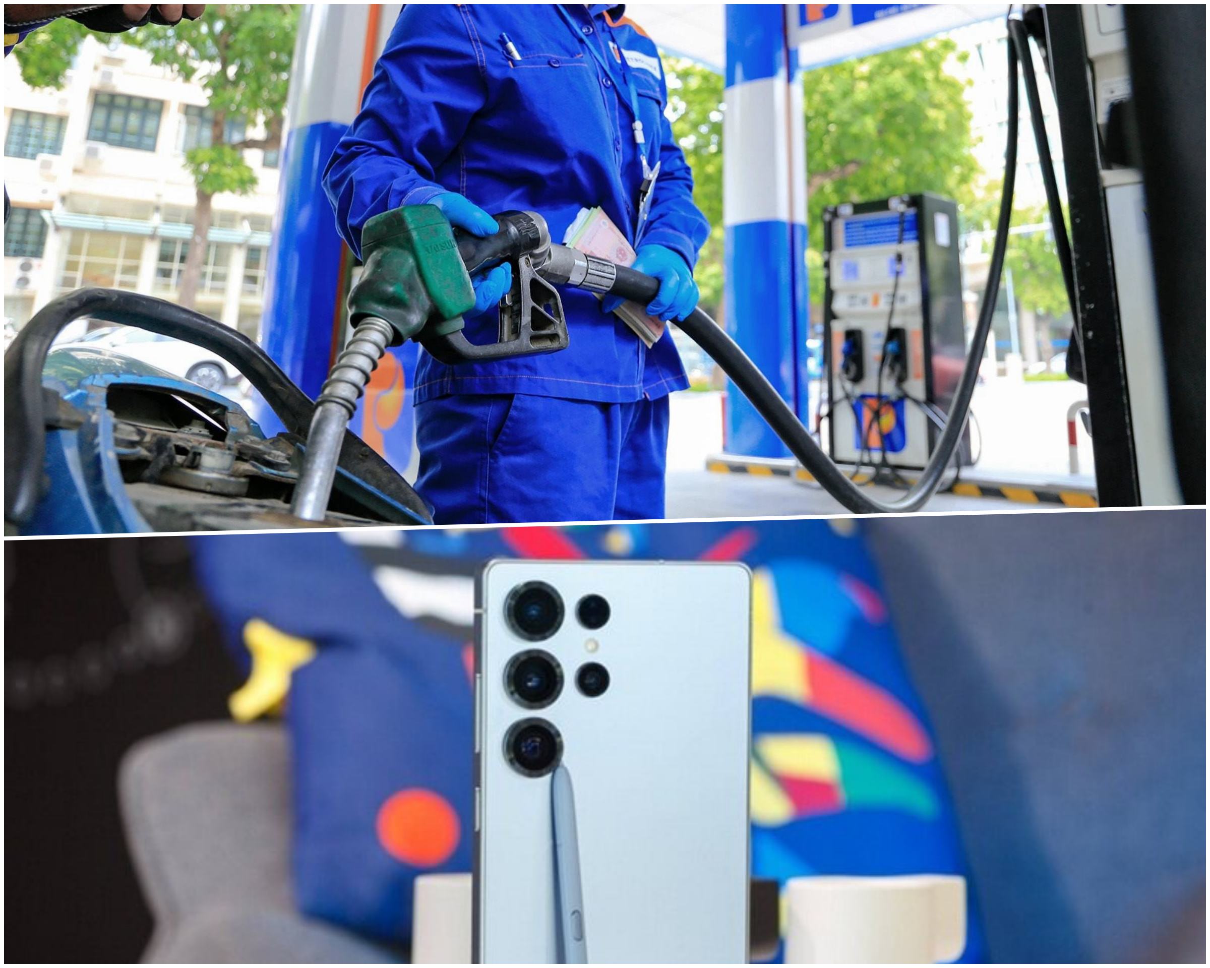 Gi&aacute; xăng dầu chiều 6/10: Xăng dầu tiến l&ugrave;i, E10 giảm 4.240 đồng, dầu 15.078 so với đỉnh, gi&aacute; Galaxy S25 Ultra cũ