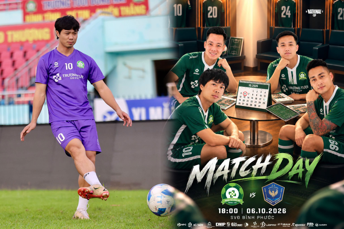 Lịch thi đấu b&oacute;ng đ&aacute; Việt Nam h&ocirc;m nay 6/10: C&ocirc;ng Phượng t&aacute;i xuất sau FIFA ASEAN Cup 2026