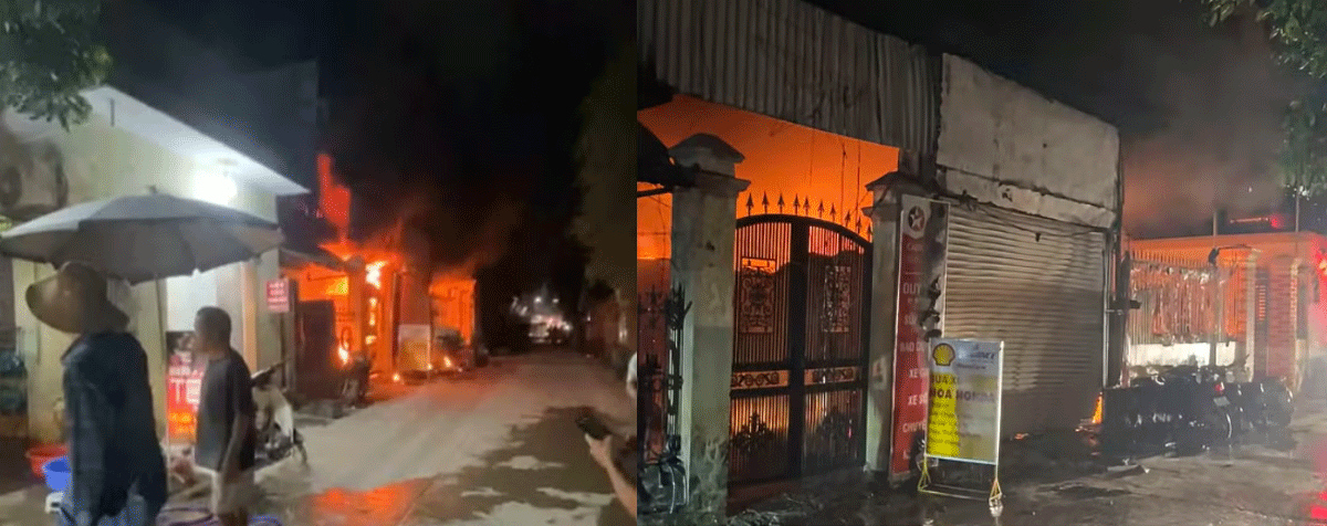 Ch&aacute;y tiệm sửa xe 2 người tử vong ở H&agrave; Nội: Hai nạn nh&acirc;n mới thu&ecirc; mặt bằng, nh&acirc;n chứng kể lại vụ ch&aacute;y