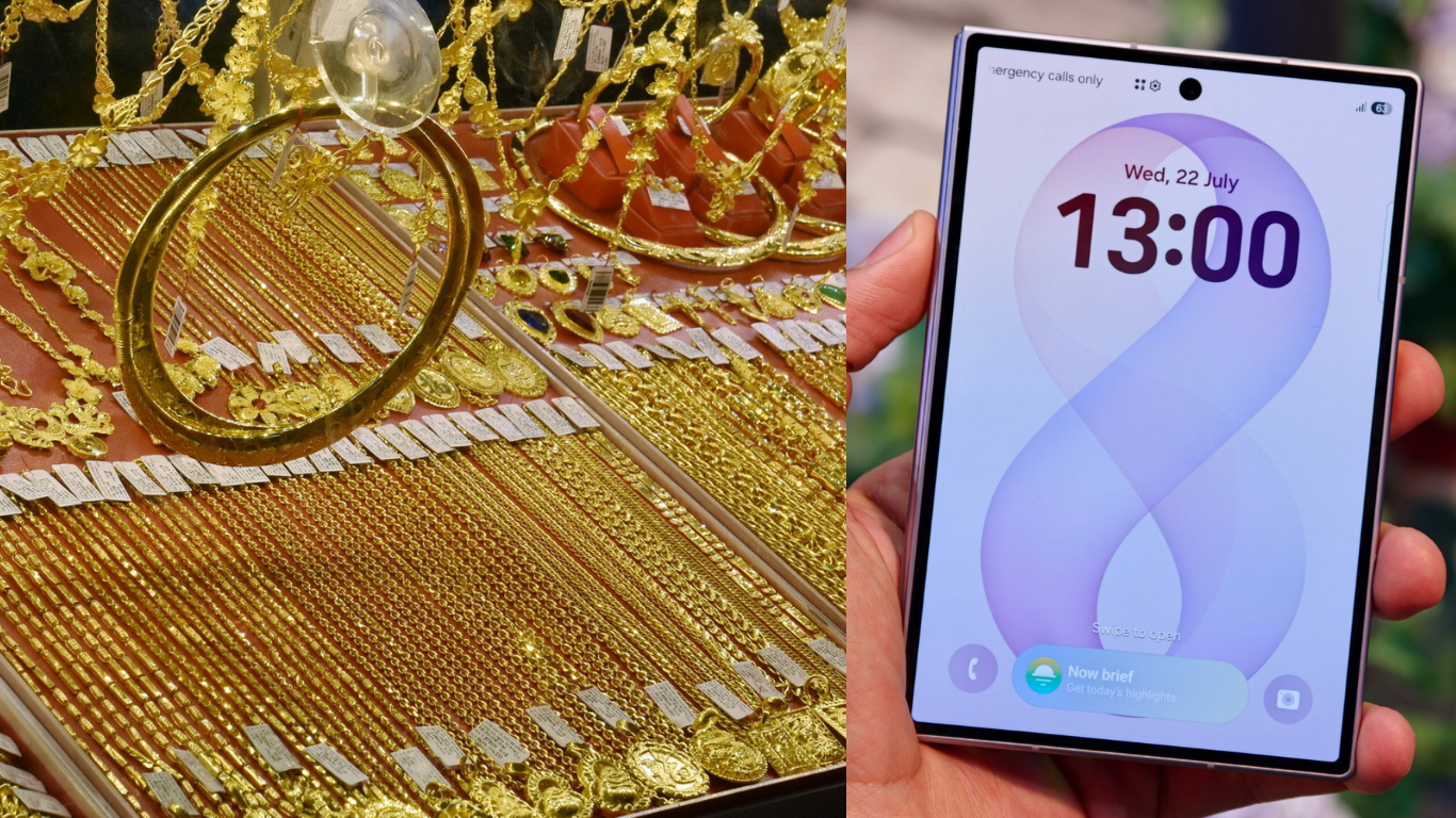 Gi&aacute; v&agrave;ng h&ocirc;m nay chiều 9/10 tăng bứt tốc gần 2 triệu đồng sau nhiều ng&agrave;y đi ngang, Samsung Z Fold 8 c&oacute; rẻ?
