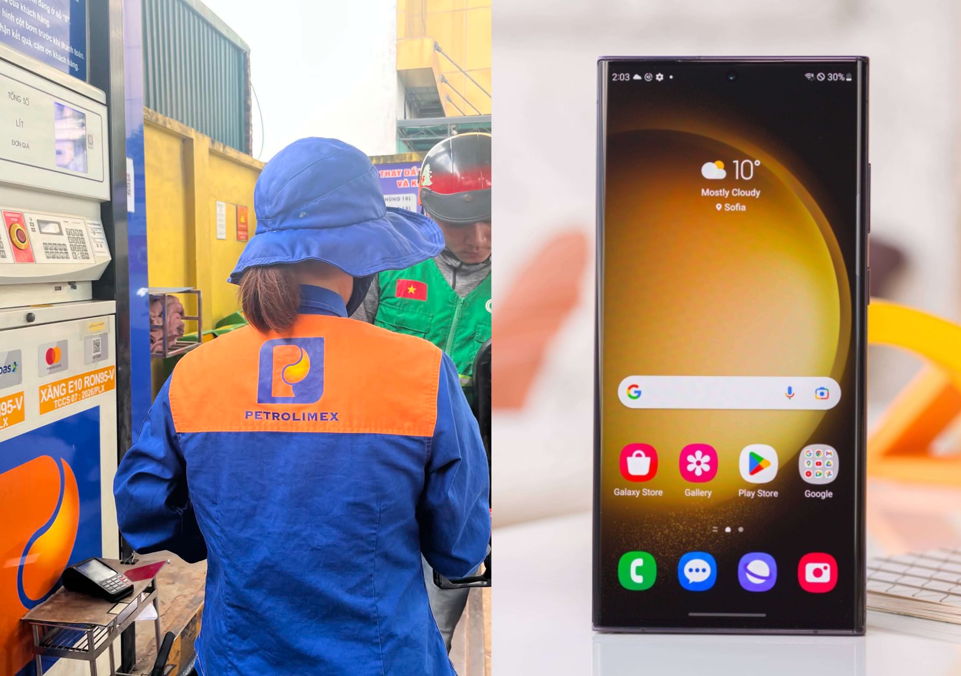 Bảng gi&aacute; xăng dầu h&ocirc;m nay 12/10: Xăng E10 vẫn rẻ dưới 30.000 đồng, d&ograve;ng Galaxy S23 gi&aacute;  rẻ như cho
