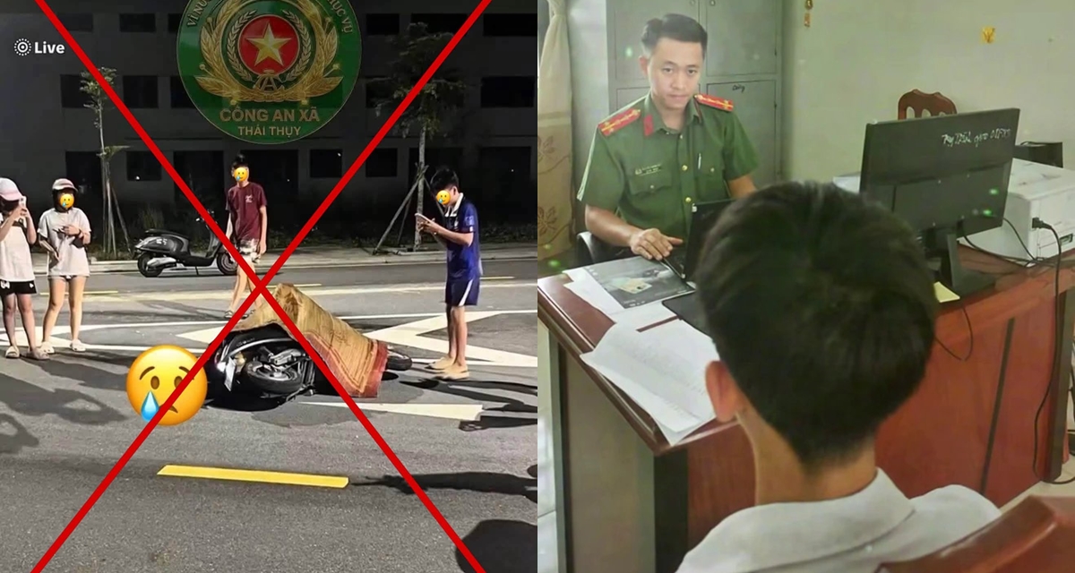 Nam sinh SN 2010 ở Hưng Y&ecirc;n bị c&ocirc;ng an mời l&agrave;m việc v&igrave; đăng video d&agrave;n dựng tai nạn giao th&ocirc;ng