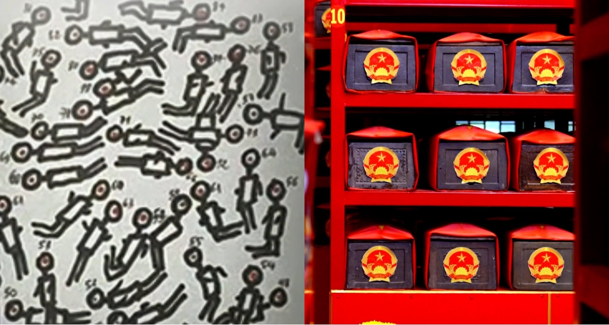 H&eacute; lộ sơ đồ h&agrave;ng trăm h&agrave;i cốt liệt sĩ nằm dưới C&ocirc;ng vi&ecirc;n L&ecirc; Thị Ri&ecirc;ng, ai l&agrave; người tỉ mỉ vẽ lại?