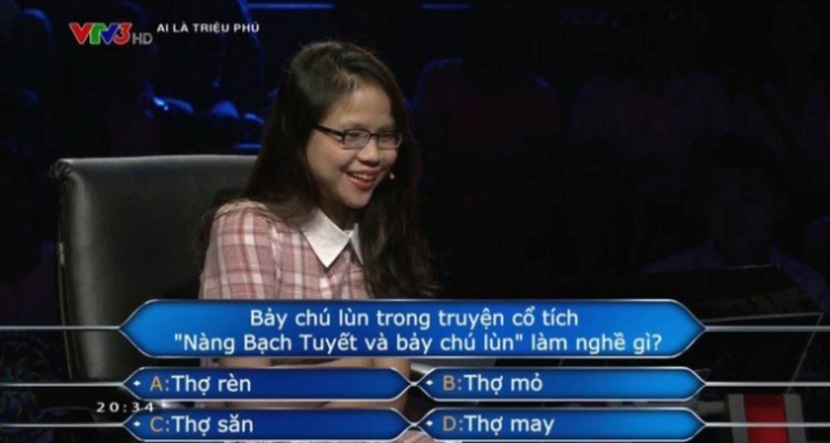 7 ch&uacute; l&ugrave;n trong truyện Bạch Tuyết l&agrave;m nghề g&igrave;? Người chơi phải d&ugrave;ng 2 quyền trợ gi&uacute;p, 73% kh&aacute;n giả chọn sai