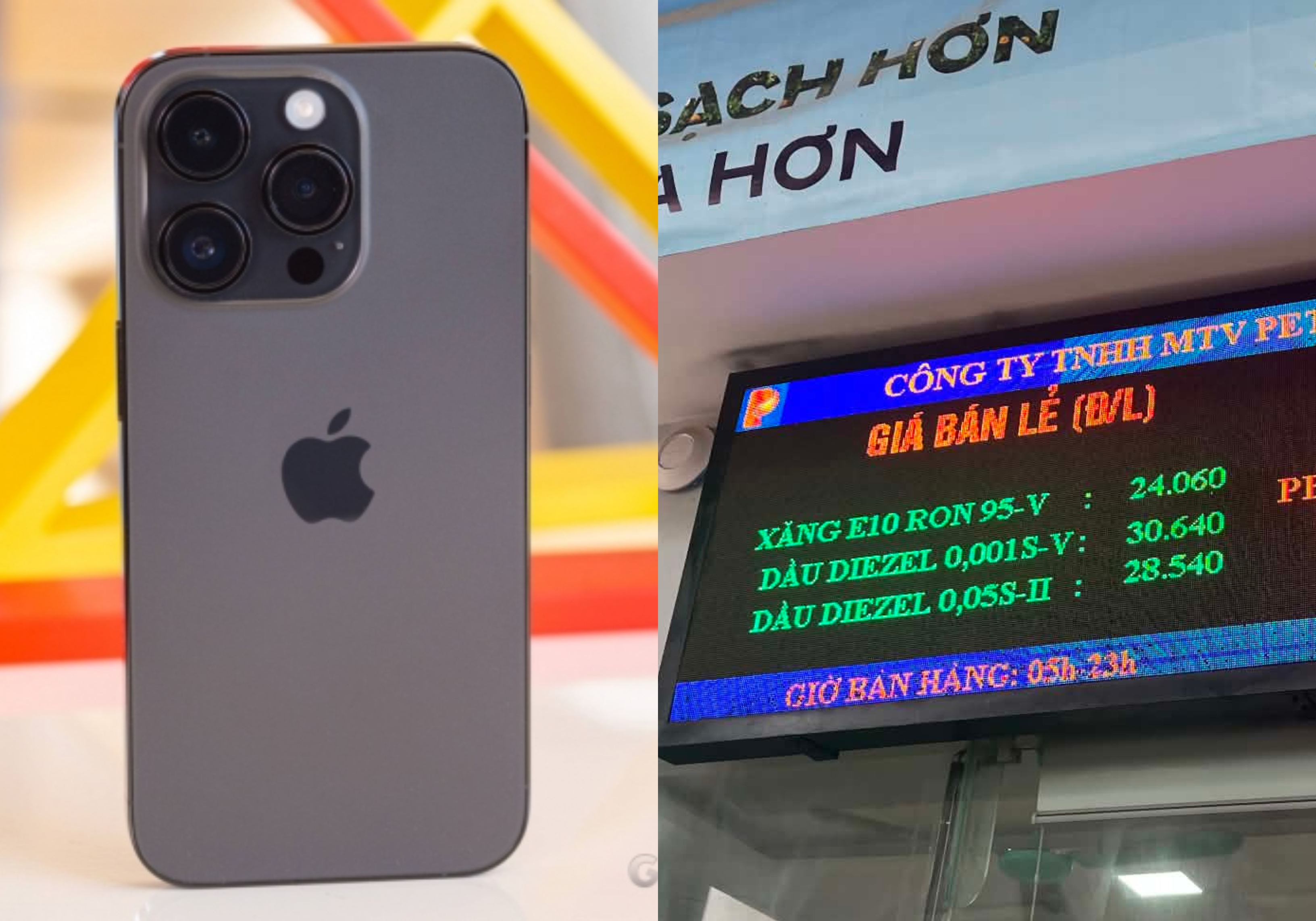 Gi&aacute; xăng dầu h&ocirc;m nay tối 15/10: Xăng E5, E10 giảm s&acirc;u rời xa mốc 28.000 đồng, iPhone 14 Pro rẻ như b&egrave;o