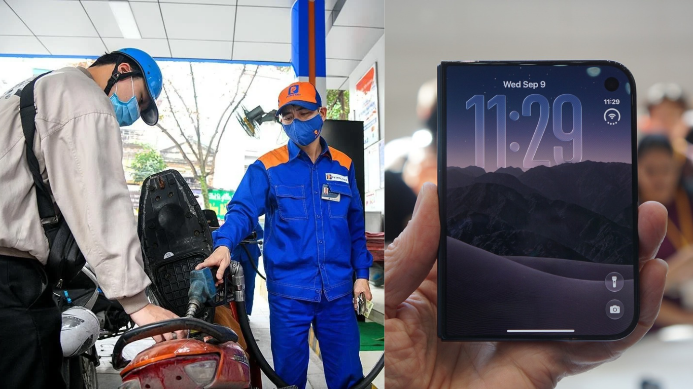 Giá xăng dầu hôm nay thứ Sáu 16/10: E10 giảm tới 1.225 đồng, E5 hơn 26.000 đồng, giá iPhone Duo sát giờ đặt trước