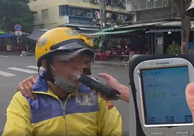 T&agrave;i xế xe c&ocirc;ng nghệ c&oacute; nồng độ cồn kịch khung vẫn chở kh&aacute;ch b&igrave;nh thường ở TPHCM