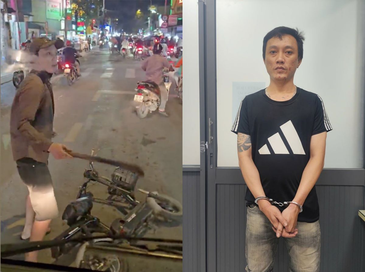 Lời khai của người đ&agrave;n &ocirc;ng d&ugrave;ng gậy đập k&iacute;nh &ocirc; t&ocirc; tải sau va chạm tr&ecirc;n đường ở TPHCM