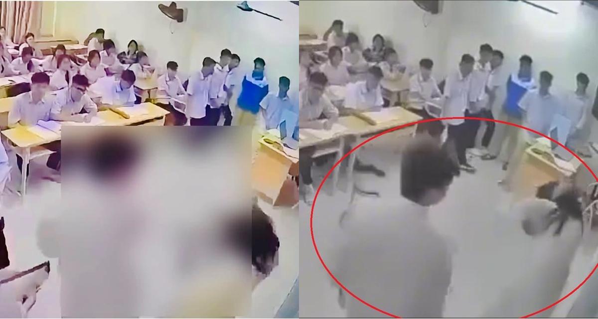 Th&ocirc;ng tin ban đầu vụ nam sinh THPT Mạc Đĩnh Chi, H&agrave; Nội h&agrave;nh hung c&ocirc; gi&aacute;o ngay tại lớp học