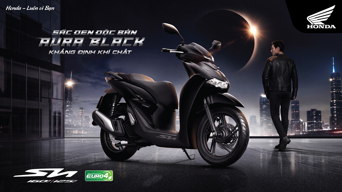 Honda SH 2027 ch&iacute;nh thức ra mắt tại Việt Nam: C&oacute; m&agrave;u độc bản Aura Black Edition tuyệt đẹp, gi&aacute; từ 87,29 triệu đồng
