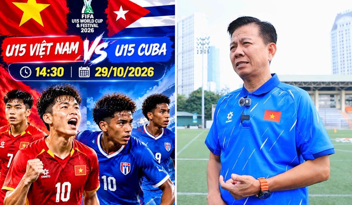 Trực tiếp b&oacute;ng đ&aacute; U15 Việt Nam vs U15 Cuba 14h30 ng&agrave;y 29/10 - Link trực tiếp World Cup 2026 h&ocirc;m nay