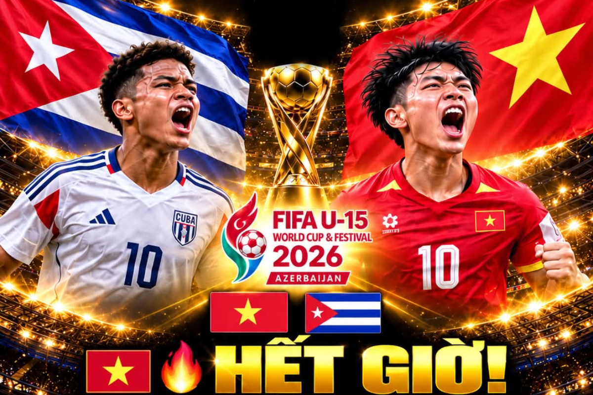 Kết quả b&oacute;ng đ&aacute; U15 World Cup 2026 h&ocirc;m nay 29/10: Đ&aacute;nh bại U15 Cuba, U15 Việt Nam v&agrave;o B&aacute;n kết