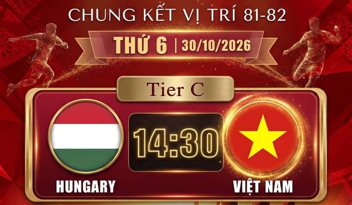 Xem TRỰC TIẾP U15 Việt Nam vs U15 Hungary ở đ&acirc;u? K&ecirc;nh ph&aacute;t s&oacute;ng U15 World Cup 2026 mới nhất 30/10