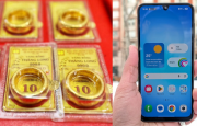 
                                 Giá vàng hôm nay chiều 12/8 bật tăng trở lại, tiến sát mốc 145 triệu đồng, giá Samsung A17 chỉ từ 5 triệu 
                            