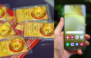 
                                 Giá vàng hôm nay tối 2/10: Vàng SJC, vàng 9999 đồng loạt giảm cuối ngày, Samsung S24 giá bao nhiêu? 
                            