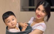 Tình cảm trắc trở, Hòa Minzy được 'an ủi' khi có con trai tình cảm, luôn quấn quýt mẹ