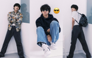 Nam thần tượng V (BTS) gây sốt với diện mạo điển trai khiến fandom 'đổ đứ đừ'
