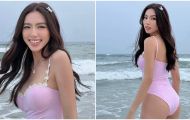 Hoa hậu Thùy Tiên tung ảnh bikini, vóc dáng ‘đồng hồ cát’ cực nóng bỏng khiến CĐM trầm trồ