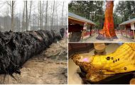 Ông lão vớt được 3 tấn gỗ quý bậc nhất thế giới giá trị hàng trăm tỷ, 'khóc thét' vì phơi nắng 6 năm