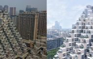 Độc lạ tòa chung cư hình kim tự tháp tại Trung Quốc, có diện tích gần 130.000m2